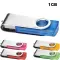 USB 1GB Chiavetta USB Promozionale - Twister Trasparente - Anteprima 1