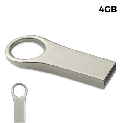 USB 4GB Flash Drive Personalizzabile - Aluflash Round - Immagine 1