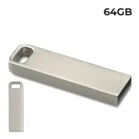 USB 64GB Flash Drive - Aluflash Square