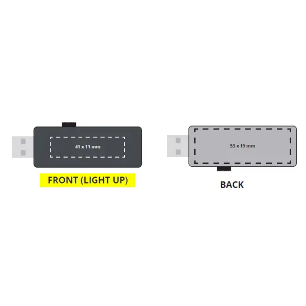 USB 2GB Flash Drive Pubblicitaria - Logo Luminoso 1 - Immagine 2