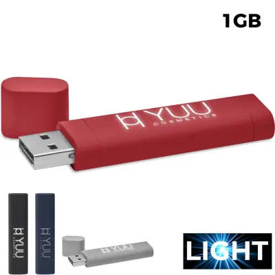 USB 1GB Chiavetta USB Personalizzabile - Logo Luminoso 3