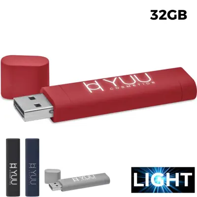 USB 32GB Chiavetta USB Pubblicitaria - Logo Luminoso 3