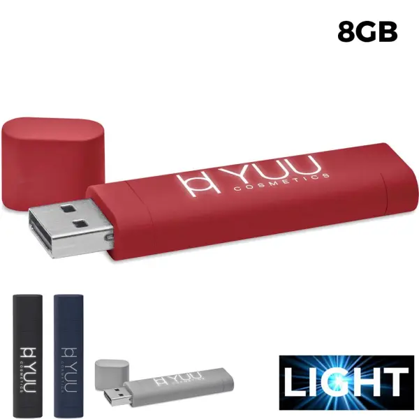 USB 8GB Flash Drive Promozionale - Logo Luminoso 3 - Immagine 1
