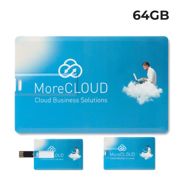 USB 64GB Flash Drive Personalizzabile - Minicard - Immagine 1