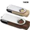 USB 16GB Flash Drive Promozionale - Twister Legno - Anteprima 1