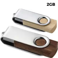 USB 2GB Chiavetta USB Personalizzabile - Twister Legno
