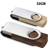 USB 32GB Chiavetta USB - Twister Legno