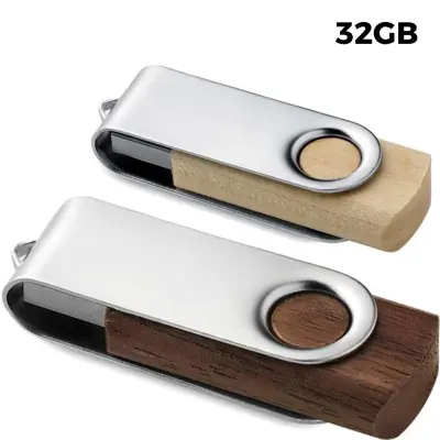 USB 32GB Chiavetta USB - Twister Legno