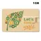 USB 1GB Chiavetta USB - Credit Card Paglia - Anteprima 1