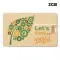 USB 2GB Chiavetta USB Pubblicitaria - Credit Card Paglia - Anteprima 1