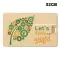 USB 32GB Flash Drive Personalizzabile - Credit Card Paglia - Anteprima 1