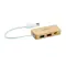 Hub USB a 3 porte in bamboo - HUBBAM - Anteprima 5