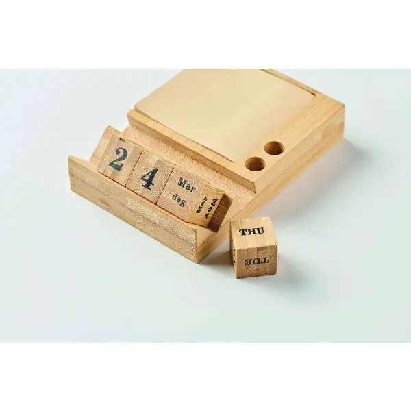 Gadget scrivania BOOTOP in bambù personalizzato - Immagine 2