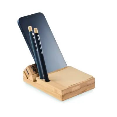 Gadget scrivania BOOTOP in bambù personalizzato - Immagine 3