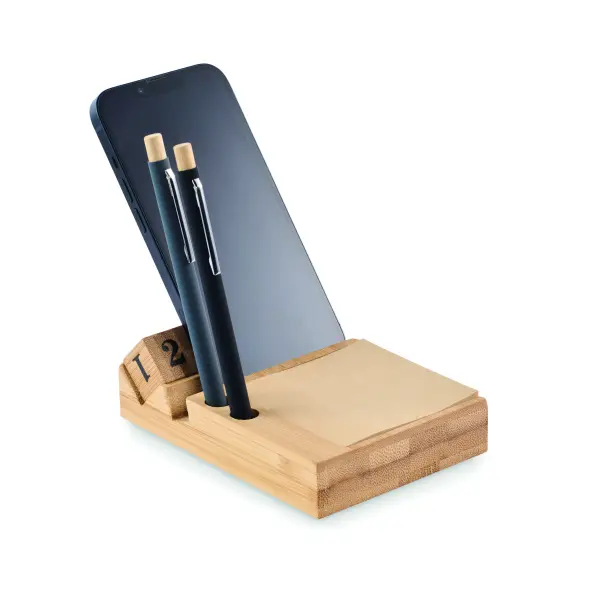 Gadget scrivania BOOTOP in bambù personalizzato - Immagine 3