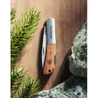 Coltellino pieghevole SKARP in legno di acacia promosso - Immagine 6
