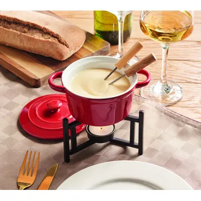 Set fonduta in ceramica 300 ml - BIG KASE - Immagine 6