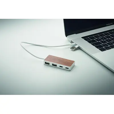 Hub USB multiporte UBAH in alluminio riciclato 4 porte - Immagine 3