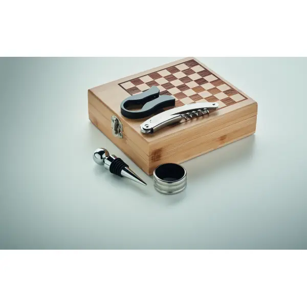 Set da vino con scacchiera - CHESSET - Immagine 2