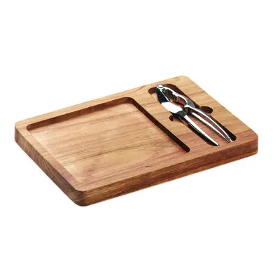 Set cucina NUTPLATE in legno d’acacia personalizzato