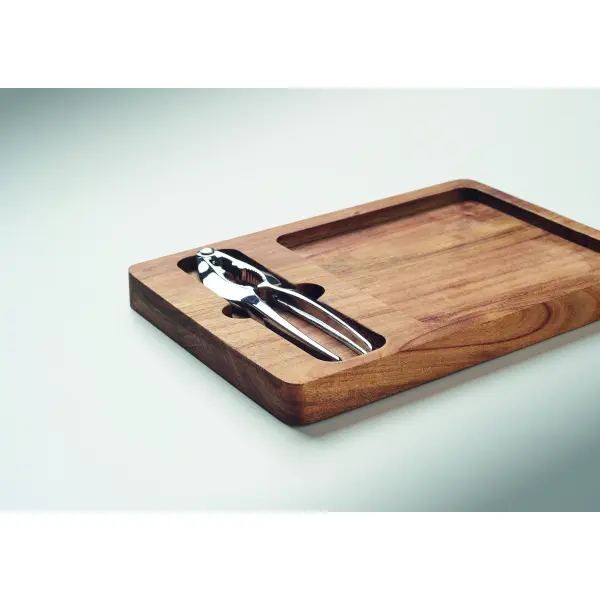 Set cucina NUTPLATE in legno d’acacia personalizzato - Immagine 3