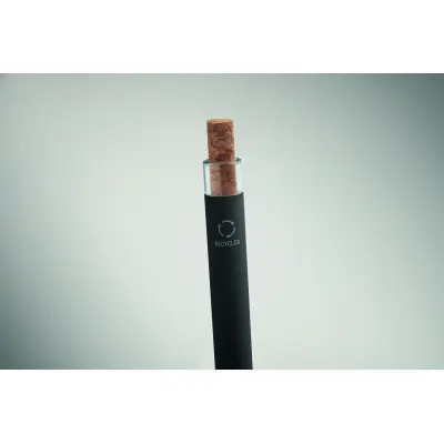 Penna in alluminio pulsante sughero - BERGAMO + - Immagine 4