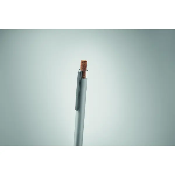 Penna in alluminio pulsante sughero - BERGAMO + - Immagine 42