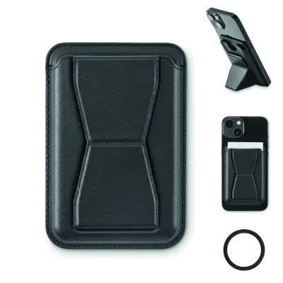Portacarte magnetico in PU - LEAMAG - Immagine 1