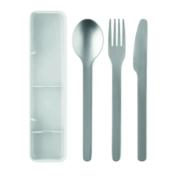 Porta pranzo MESTECK con posate in acciaio inox - Immagine 11