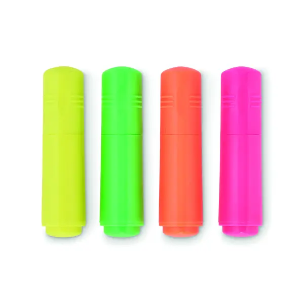 Evidenziatore HIGH4 set da 4 con stampa - Immagine 2