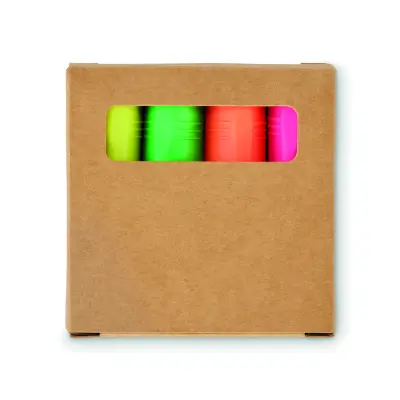 Evidenziatore HIGH4 set da 4 con stampa - Immagine 4