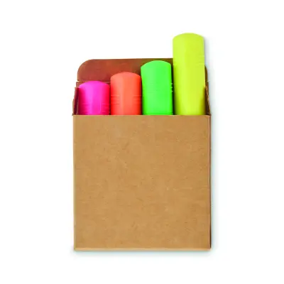 Evidenziatore HIGH4 set da 4 con stampa - Immagine 3