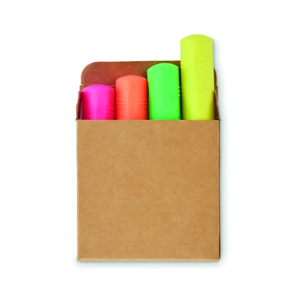 Evidenziatore HIGH4 set da 4 con stampa - Immagine 3