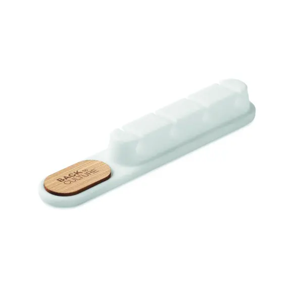 Organizzatore cavi ORDER in silicone e bambù personalizzato - Immagine 13