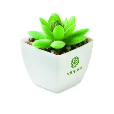 Mini pianta artificiale ARTIGRAP 37,5 cm con stampa - Immagine 5