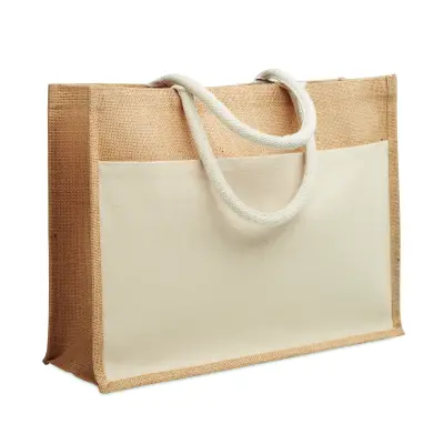 Shopper in juta BAGA 46x38x51 cm personalizzata