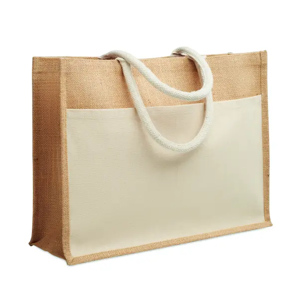 Shopper in juta BAGA 46x38x51 cm personalizzata - Immagine 1