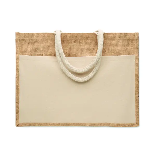 Shopper in juta BAGA 46x38x51 cm personalizzata - Immagine 2