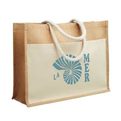 Shopper in juta BAGA 46x38x51 cm personalizzata - Immagine 6