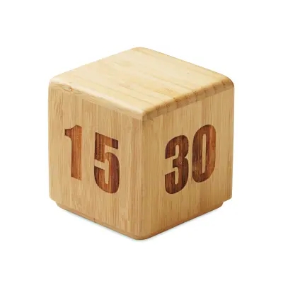 Timer da cucina CURT in bambù personalizzato - Immagine 1