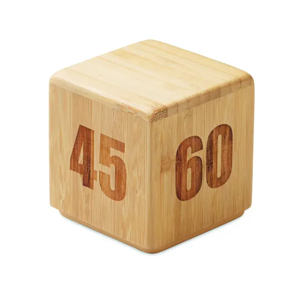 Timer da cucina CURT in bambù personalizzato - Immagine 2