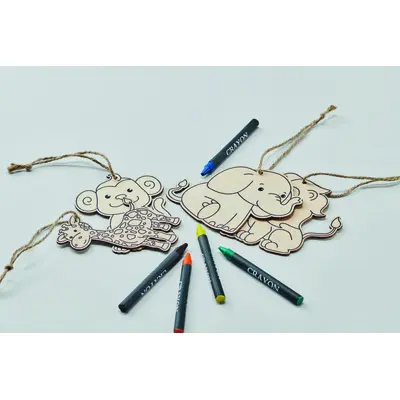 Set per dipingere THEZOO in legno con stampa - Immagine 1