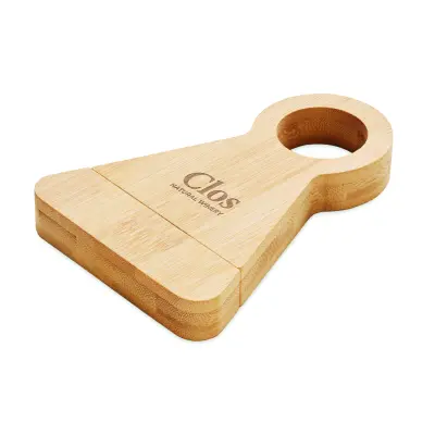 Supporto vino STANDTURN in bambù FSC personalizzato - Immagine 5