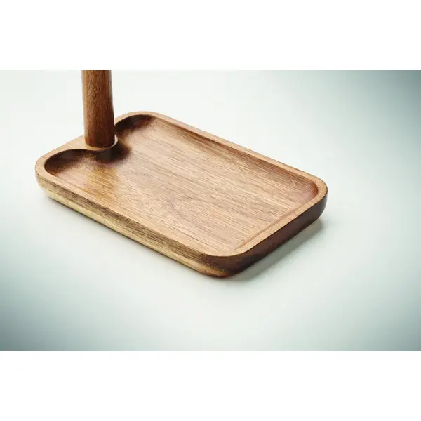 Portachiavi BRANCA in legno di acacia promozionale - Immagine 3