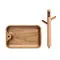 Portachiavi BRANCA in legno di acacia promozionale - Anteprima 4