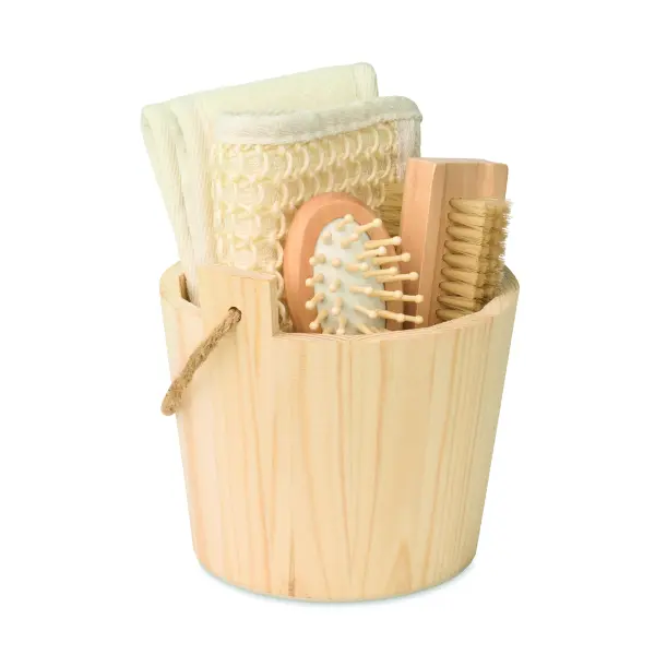 Set da bagno SELFCARE in legno e iuta personalizzato - Immagine 2