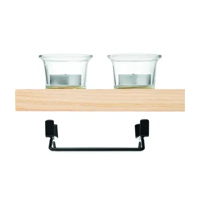 Porta tealight IRONDLE in legno e ferro personalizzato - Immagine 2