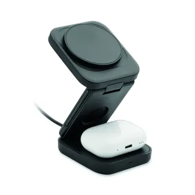 Caricatore wireless SATELIT 3 in 1 con il tuo logo - Immagine 3