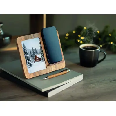Caricatore wireless FINWOOD in legno 15 W stampa - Immagine 5