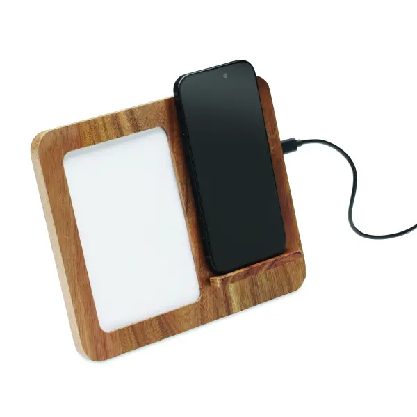 Caricatore wireless FINWOOD in legno 15 W stampa - Immagine 8